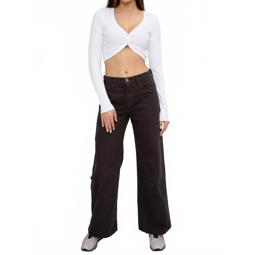 NEW NSF selena wide leg pant in pigment black